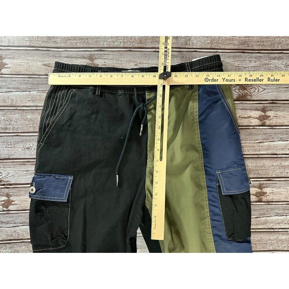 Feng Chen Wang Hybrid color block joggers pants size XL black multi - Picture 2 of 6